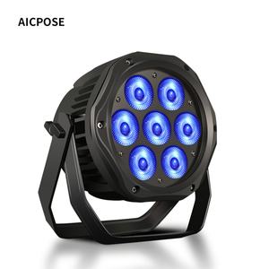 AICPOSE High Quality Ip65 7x18w Small <b>LED</b> Wash Par <b>Light</b> 4in1 5in1 6in1 Waterproof <b>LED</b> Par <b>Light</b> - Product Image 1