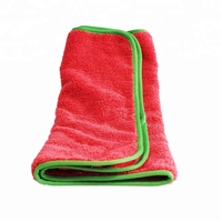 Serviette de polissage automobile en microfibre 40x60cm 400gsm, ultra douce, absorbante, pour le séchage de la cuisine et des voitures, serviette en microfibre pour le lavage de voiture