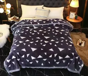 Couverture en velours de style coréen, épaisse et lourde, en fourrure de vison, réversible, de qualité supérieure, pour adultes - Product Image 4