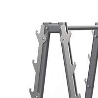 Support de barre d'haltères en métal à 3 niveaux Realleader, cadre thermolaqué avec roulements en alliage d'aluminium, équipement de rangement pour plaques de poids pour salle de sport à domicile