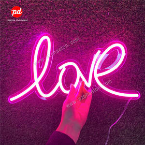 Letrero de Neón LED con Palabras a <span class=keywords><strong>Precio</strong></span> Económico al por Mayor, Letrero de Neón con la Palabra 'Love' para Decoración de Bodas, Eventos y Suministros para Bodas - Product Image 1