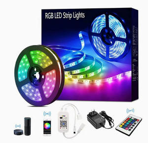Bande lumineuse LED flexible étanche IP65 de 5M, 12V, 60 LED/m, synchronisation musicale, contrôle par application, pour piscine, aménagement paysager, clôture de voiture - Product Image 5