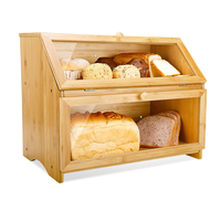 Boîte de conservation du pain, pot naturel de ml, grande capacité en bambou, pour la conservation des aliments, conserve le pain