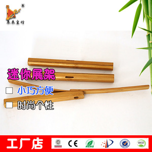 Bamboo Desktop L-Shaped Display Stand ZF-5 Portable Vertical Poster Rack For <b>Desk</b> Use - Product Image 5