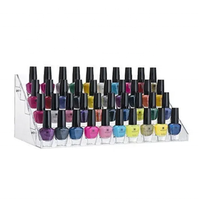 Étagère et présentoir à vernis à ongles en acrylique portable personnalisé pour les magasins