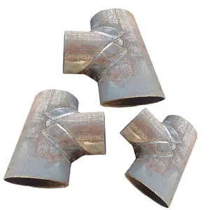 Paslanmaz çelik Wye Tee endüstriyel sınıf kaynaklı paslanmaz çelik Tee parçaları