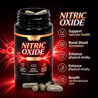 Complément d'oxyde nitrique 60 capsules pour une circulation sanguine saine et une performance athlétique améliorée, OEM, marque privée, vente en gros