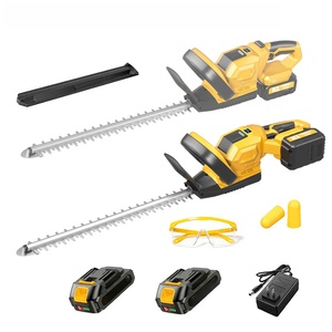 Taille-haie sans fil à batterie lithium-ion avec écran numérique, haute puissance, rotatif, électrique, pour l'aménagement paysager - Product Image 1