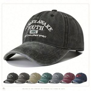 Casquettes de baseball vintage non structurées en coton lavé avec logo brodé personnalisé pour hommes – Vente en gros - Product Image 1