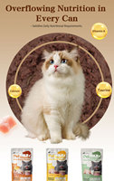 Comida Húmeda Premium para Gatos, Nutritiva y Deliciosa, Alta en Proteínas, Sin Colorantes Artificiales, en Bolsa