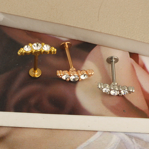 ต่างหูเจาะกระดูกอ่อน 16 กรัม, เครื่องประดับเจาะริมฝีปาก ต่างหูแบบ Tragus, เครื่องประดับเจาะกระดูกอ่อน, สแตนเลสเกรดผ่าตัด, สำหรับเจาะ <span class=keywords><strong>Forward</strong></span> <span class=keywords><strong>Helix</strong></span> - Product Image 5