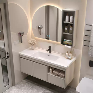 Cash modern bathroom cabinet smart storage <b>mirror</b> cabinet <b>white</b> countertop washbasin hanging cabinet - Product Image 3