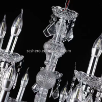 Lustre créatif de luxe en acrylique pour mariage, éclairage LED multicolore de haute qualité pour hôtel, personnalisable, IP55, en promotion