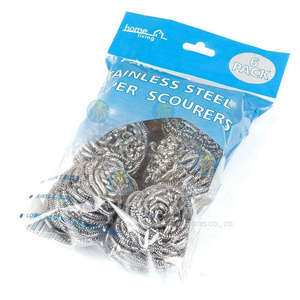 <span class=keywords><strong>JNKA</strong></span> Éponge de ménage en laine d'acier en métal Pot de fer brosse vaisselle fil d'acier inoxydable boule de nettoyage récureur épurateur de cuisine - Product Image 2
