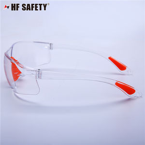 Lunettes de sécurité à coussinets nasaux souples avec embouts à monture TPR Produit de protection des yeux - Product Image 4
