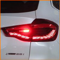 Pour BMW X3 G01 G08 2018 à 2021 : Ensemble de feux arrière à effet écaille de dragon, version noire, vente en gros, noir et rouge