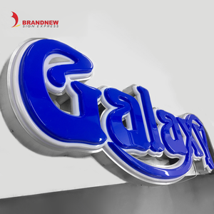 BRANDNEWSIGN üretici özel su geçirmez açık vakum oluşan krom Led mektup işaretleri akrilik mağaza adı kurulu - Product Image 5