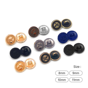 Mini maglia in lega di zinco blazer Coart smoking Custom in metallo abbigliamento cucito gambo 8mm 9mm 10mm 11mm piccolo pulsante per i vestiti - Product Image 6