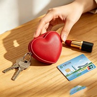 Organisateur de pièces de monnaie en cuir PU