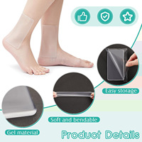 Coussinets en silicone pour le patinage : Protections anti-friction pour les chevilles et coussinets anti-étranglement pour les patins à glace