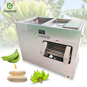 Yellow Green Plantain Mini <b>Slicer</b> Automatic Electric Peeler and <b>Slicer</b> Banana Skin Removal Slicing Peel <b>Machine</b> to Peel - Product Image 1