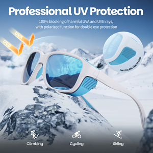 Lunettes de soleil de sport personnalisables avec monture TR90, verres TAC, protection UV400, pour le tennis, la course, la randonnée, avec protections latérales, lunettes de sécurité - Product Image 3