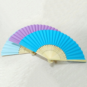Impreso personalizado plegable ventilador plegable de <span class=keywords><strong>papel</strong></span> de bambú VENTILADOR DE LA MANO - Product Image 4