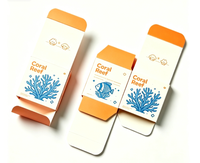 Boîtes à cartes pliables vierges avec logo personnalisé et impression artistique pour emballages de gloss à lèvres, boucles d'oreilles, artisanat fait main, petits cadeaux