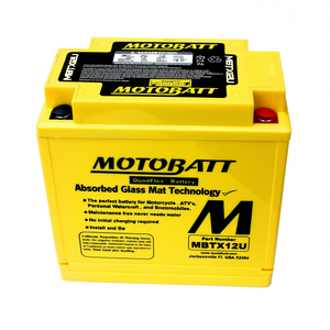 Batería de Motocicleta Nueva Motobatt MBTX12U 12V 14Ah AGM 168Wh - Product Image 3