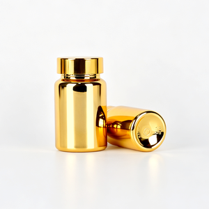 Botella de Cápsulas de PP Electrochapada en Oro de 50 ml, 100 ml, 120 ml, Botella de Cápsulas para Suplementos, Botella para Tabletas de Vitaminas - Product Image 2