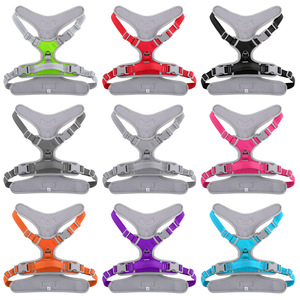 <b>Dog</b> <b>Harness</b> With Leash For Small Medium <b>Large</b> <b>Dogs</b> Chest Strap Adjustable Size Purple Orange Green Blue Red - Product Image 2