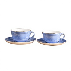 Tazas y Platillos de Porcelana China al por Mayor en Varios Tamaños, Vajilla Portátil de Estilo Americano de Lujo para Banquetes Familiares - Product Image 2