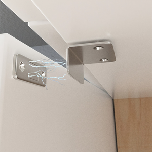 Cerradura Magnética para Puerta Corredera de Gabinete Metálico SSR, Adhesivo Fuerte, Diseño Moderno, Fácil Instalación, para Cocina, Sala de Estar, Baño - Product Image 6