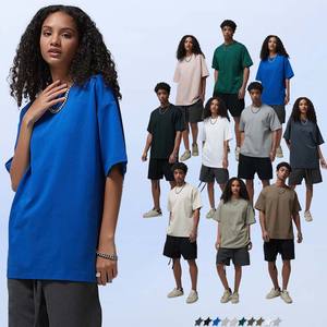 T-shirt Unisex Personalizzata 230gsm Effetto Fresco Asciugatura Rapida Stile Sportivo Manica Corta Larga a Maglia Fine di Alta Qualità - Product Image 2