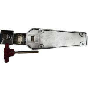Poignée de serrure de porte de chambre froide en alliage de zinc épaissi Ah 1600 avec plaque de base, serrure de porte plate industrielle pour fours - Product Image 5