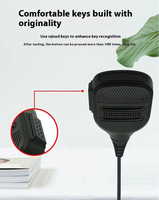 Microphone de voiture pour talkie-walkie Motorola, personnalisable en usine, avec réduction de bruit active