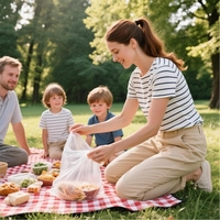 Sac en plastique transparent HDPE/LDPE de qualité alimentaire, personnalisable, écologique, prix usine, pour poissons et légumes surgelés, vente en gros