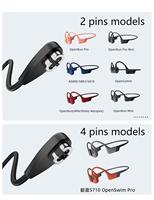 Kabel Pengisian Daya Yoosure USB-C ke Shokz 3A Pengisian Cepat 2-in-1 OPENRUN AfterShokz/S710 Openswim Pro dengan Pelindung PVC Berjalin