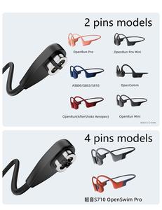 ยูสเซอร์ ยูเอสบี-ซีถึงช็อคซ์สายชาร์จสำหรับ OPENRUN <span class=keywords><strong>AfterShokz</strong></span>/S710 โอเพ่นวิมโปร 2-อิน-1 สายไฟปลอกหุ้ม PVC แบบถัก - Product Image 6