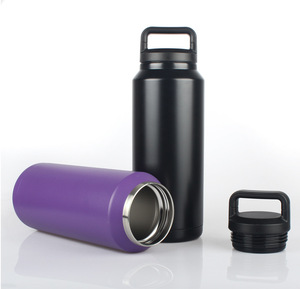 Gobelet d'eau 36oz isolé sous vide bouteille d'eau de sport couvercle large bouche - Product Image 3
