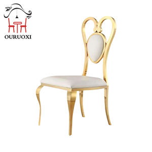 Sillas de comedor de lujo con marco de acero inoxidable, sillas de boda <span class=keywords><strong>para</strong></span> Hotel, proveedor de muebles comerciales - Product Image 6