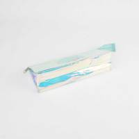 Étuis à crayons transparents pour filles en PVC, petite pochette à fermeture éclair pour crayons marqueurs sac de rangement de papeterie