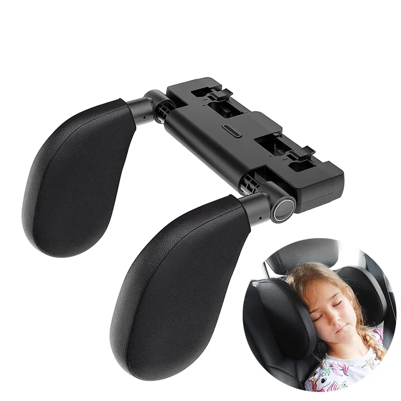 2022 New Arrivals Car Interior Accessories Memory Foam Side Cushion Car Headrest Pillow For Car Trip Kids Adults Sleeping