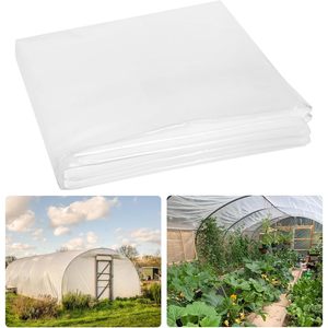 <b>Greenhouse</b> <b>Plastic</b> Sheeting 10x35 Ft Transparent UV Resistant Waterproof Cover For Winter Gardening - Product Image 1