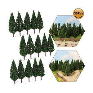 S8532 Model Railway Train Layout di 8 centimetri HO <span class=keywords><strong>OO</strong></span> Scala 1:87 Modello di Albero di Pino Verde Artificiale - Product Image 1