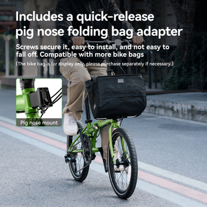 Bicicleta Plegable ROCKBROS Portátil de 20 Pulgadas con Marco de Aleación de Aluminio para Adultos, para Desplazamientos Urbanos, 9 Velocidades, Frenos de Disco, Unisex - Product Image 6