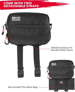 Bolsa de Herramientas para Manillar de Motocicleta, Accesorio de Almacenamiento, Alforja Universal para Horquilla Delantera, Manillar y Sissy Bar, Compatible - Product Image 2