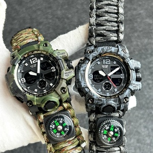 Men's Outdoor Sports Watches Men's Analog Digital Watches Multifunctional Tactical Survival Watches Hot Sale - Product Image 2