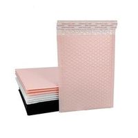 Pochette d'envoi Livraison personnalisée Emballage de courrier en plastique noir Enveloppes en poly Sac d'enveloppes à bulles pour emballage postal
