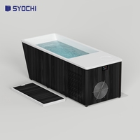 Baignoire de glace intelligente Syochi avec refroidisseur, filtre et WiFi, solution tout-en-un premium pour bain de glace avec refroidisseur